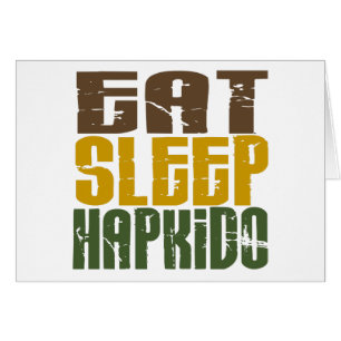 Äta sömn Hapkido 1 Hälsningskort