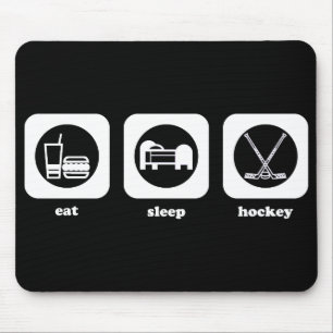 Äta. Sömn. Hockey. Mousepad Musmatta