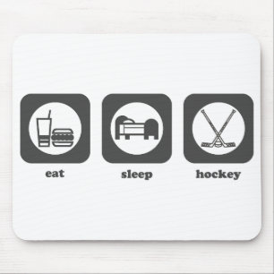 Äta. Sömn. Hockey. Mousepad Musmatta