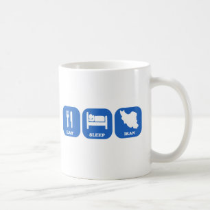 Äta sömn Iran Kaffemugg