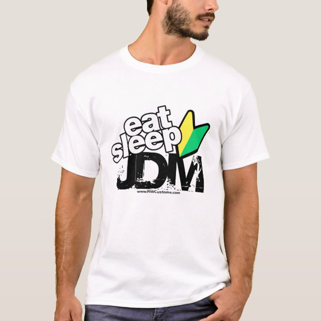 Äta sömn JDM (tända), T-shirt (Framsida)