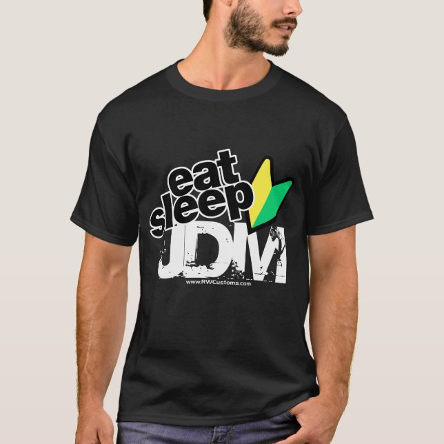 Äta sömn JDM Tee Shirt (Framsida)