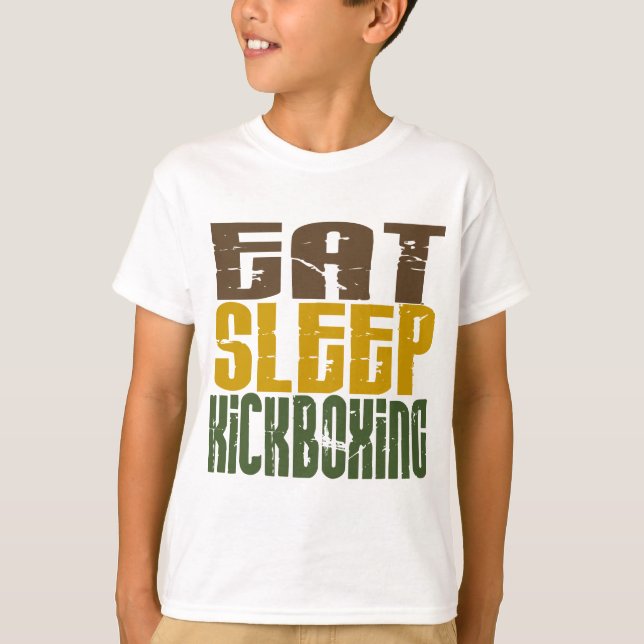 Äta sömn Kickboxing 1 T Shirt (Framsida)