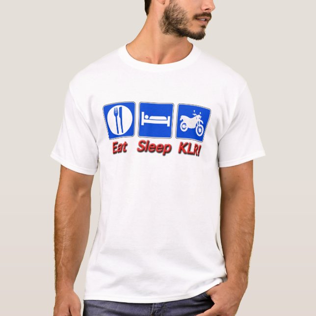 Äta sömn KLR T Shirt (Framsida)