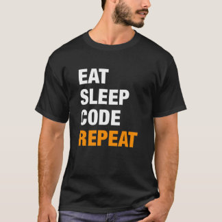 Äta sömn kodifierar programmerareskjortan för t-shirt