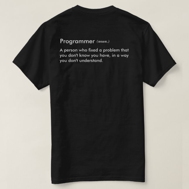 Äta sömn kodifierar repetition tee shirt (Design baksida)