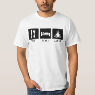 Äta. Sömn. Linux. Tee Shirt