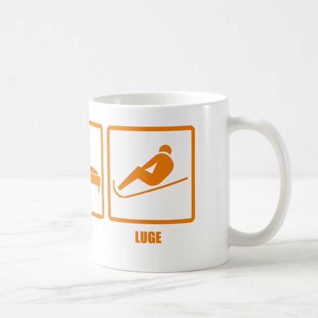 Äta sömn Luge Kaffemugg (Höger)