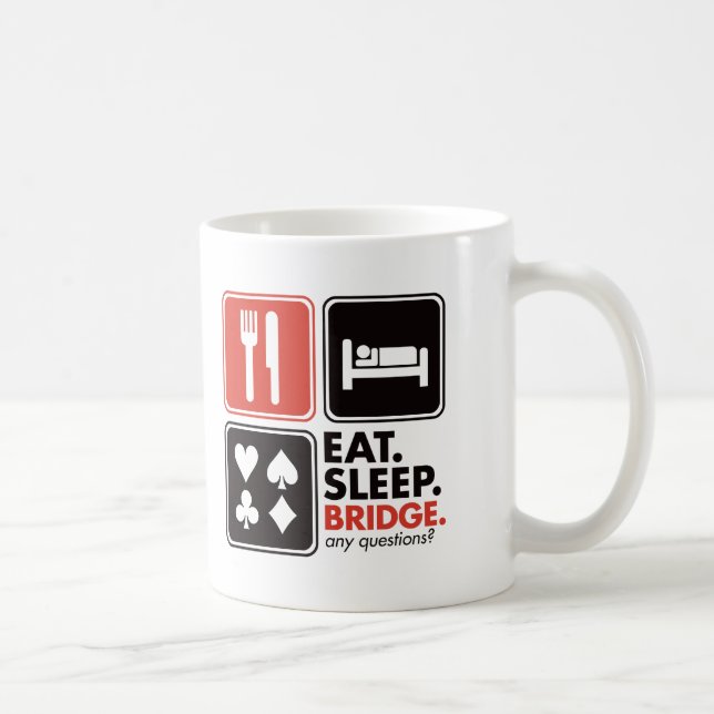 Äta sömn överbryggar kaffemugg (Höger)