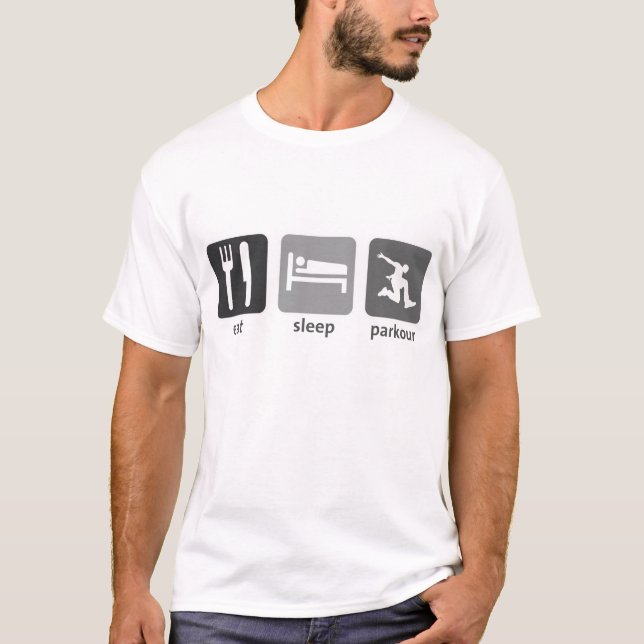 Äta sömn Parkour T-shirt (Framsida)