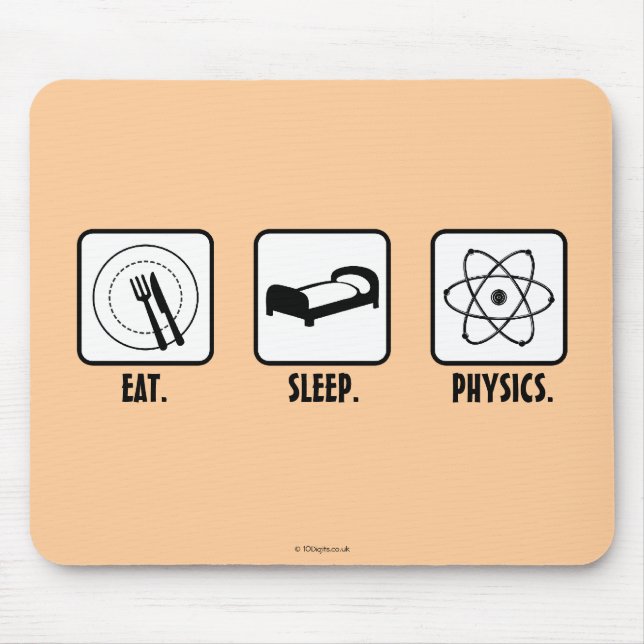 Äta. Sömn. Physics. Musmatta (Framsidan)