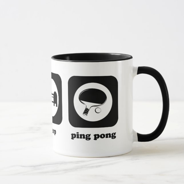 Äta. Sömn. Ping Pong. Mugg (Höger)