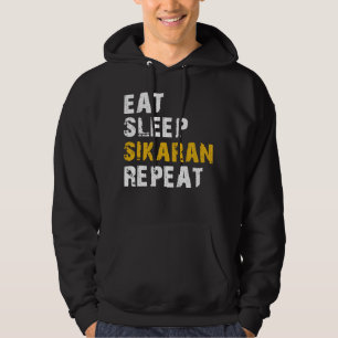 äta sömn Sikaran Hoodie