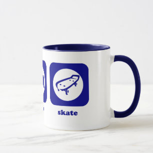Äta. Sömn. Skridsko. Mugg