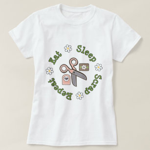 Äta sömn skrotar repetitionT-tröja T-shirt