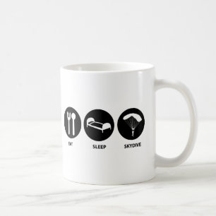 Äta sömn SkyDive Kaffemugg