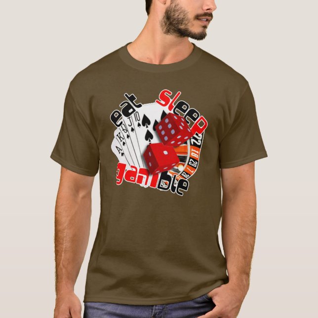 äta-sömn tee shirt (Framsida)