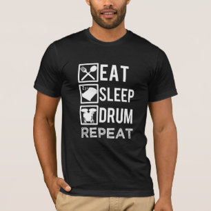 Äta sömn trummar handelsresandemanar för t shirt