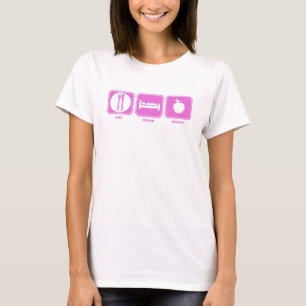 äta sömn undervisar rosor tee shirt