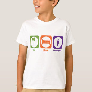 Äta sömn utforskar t-shirt