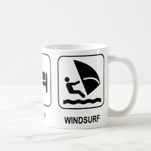 Äta sömn vindsurfar muggen kaffemugg