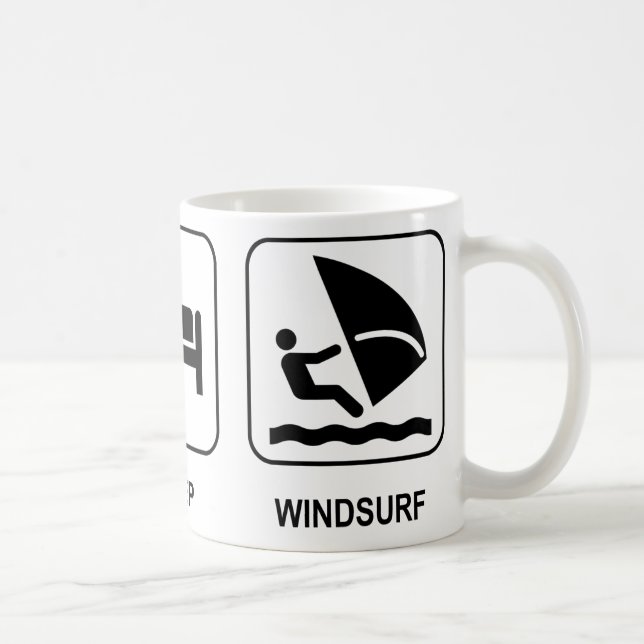 Äta sömn vindsurfar muggen kaffemugg (Höger)