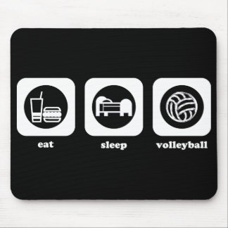 Äta. Sömn. Volleyboll. Mousepad Musmatta