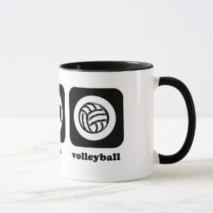 Äta. Sömn. Volleyboll. Mugg