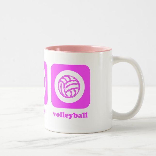 Äta. Sömn. Volleyboll. Mugg (Höger)