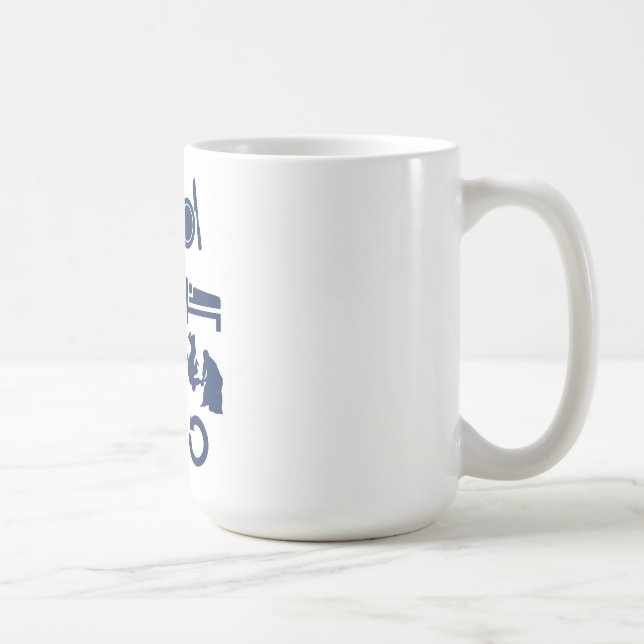 Äta sömnAikido Kaffemugg (Höger)