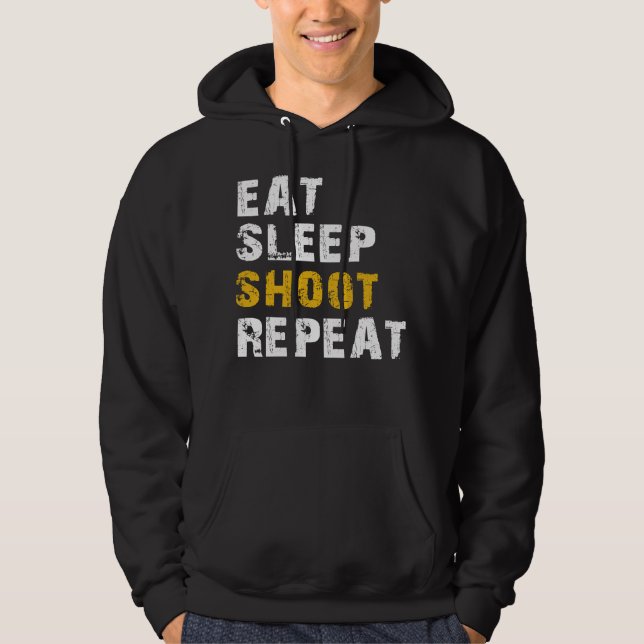 äta sömnavbildning hoodie (Framsida)