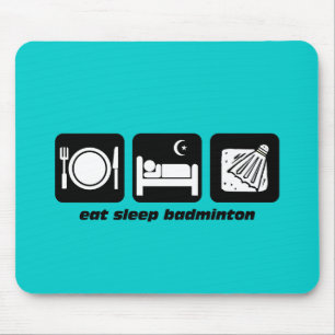äta sömnbadminton musmatta