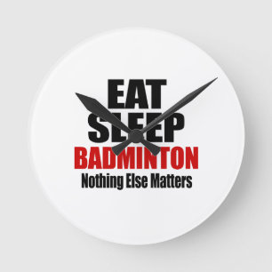 ÄTA SÖMNBADMINTON RUND KLOCKA