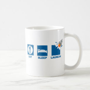 Äta sömnbarkassen kaffemugg