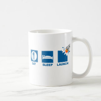 Äta sömnbarkassen kaffemugg