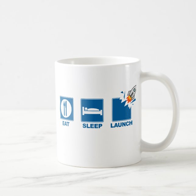 Äta sömnbarkassen kaffemugg (Höger)