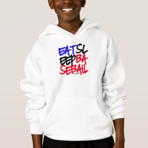 Äta sömnbaseball 4 t shirt