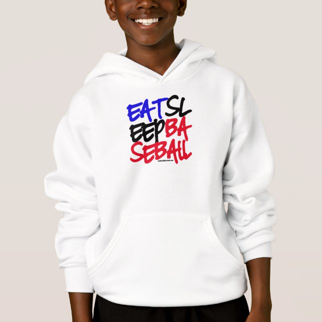 Äta sömnbaseball 4 t shirt (Framsida)