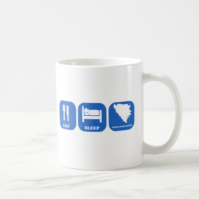 Äta sömnBosnien - herzegovina Kaffemugg (Höger)