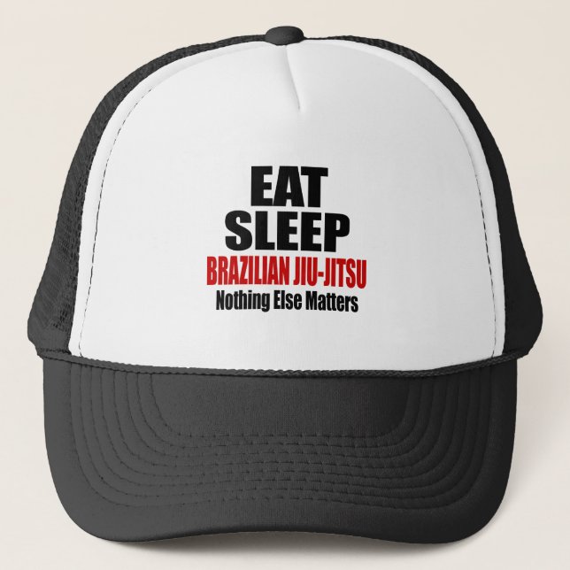 ÄTA SÖMNBRASILIANEN JIU-JITSU TRUCKERKEPS (Framsida)