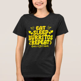 äta sömnburriter upprepa t shirt