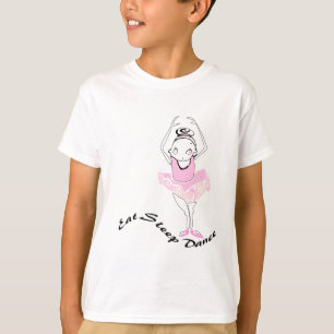 Äta sömndansbalett tee shirt