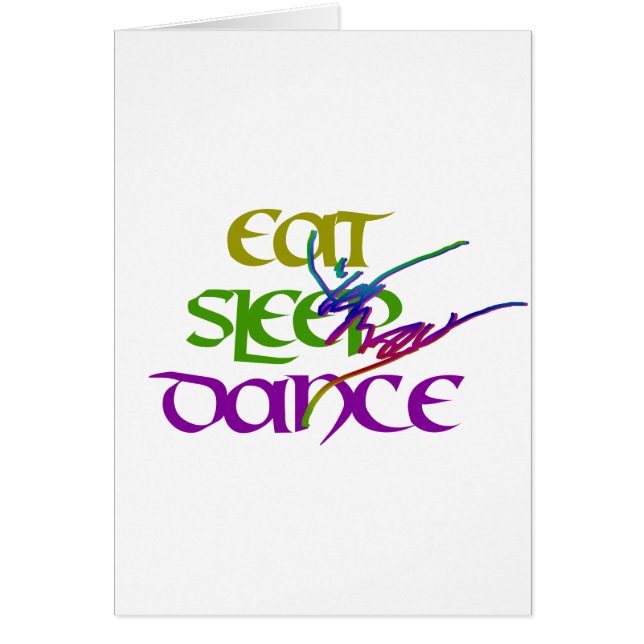 ÄTA SÖMNDANSEN HÄLSNINGSKORT (Framsidan)