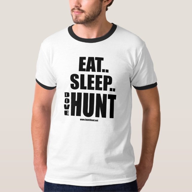 Äta sömnduvajakten t-shirt (Framsida)
