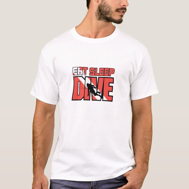 Äta sömndyken t shirt (Framsida)