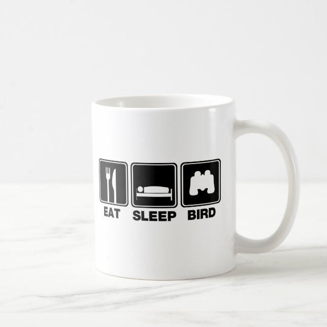 Äta sömnfågeln (tunnar) kaffemugg (Höger)