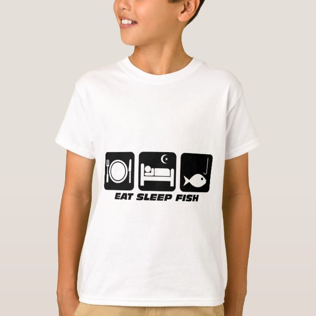 äta sömnfisk tee shirt (Framsida)