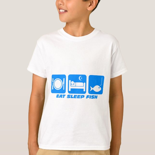 äta sömnfisken t-shirt (Framsida)