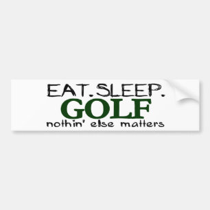 Äta sömnGolf Bildekal