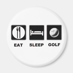Äta sömnGolf Magnet
